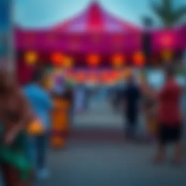 Outdoor Cultural Festival in Dubai Vibrant outdoor cultural festival showcasing local traditions