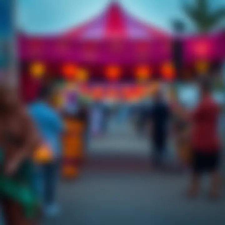 Outdoor Cultural Festival in Dubai Vibrant outdoor cultural festival showcasing local traditions