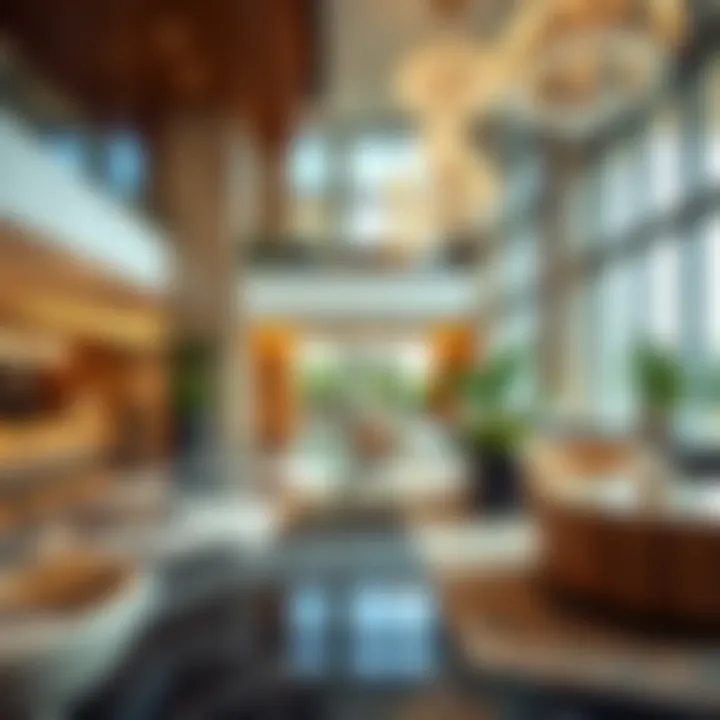 Luxurious Lobby of Park Gate Residence Tower B Luxurious lobby interior of Park Gate Residence Tower B showcasing modern design