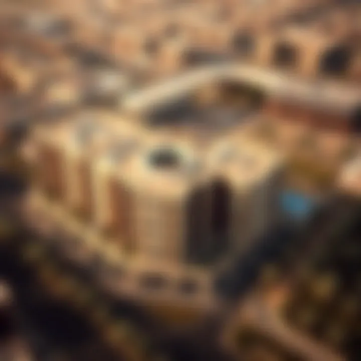 Aerial Perspective of Azizi's Commercial Developments Aerial view of a commercial property by Azizi Developments