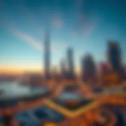 Stunning skyline view of Dubai showcasing Azizi Developments projects