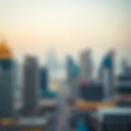 Stunning skyline view of Dubai Internet City showcasing modern architecture