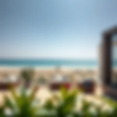 Tranquil Beach View from JBR Tranquil beach view from a JBR rental property