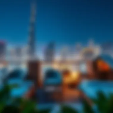 Diverse options of rooms for rent on Dubai skyline background