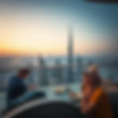 Stunning View of Dubai Skyline Stunning view of Dubai skyline from the apartment