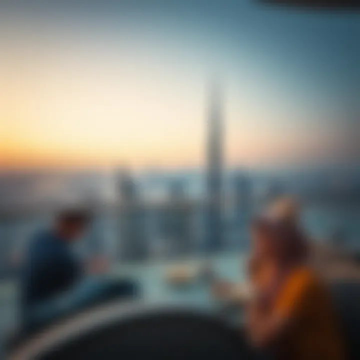 Stunning View of Dubai Skyline Stunning view of Dubai skyline from the apartment