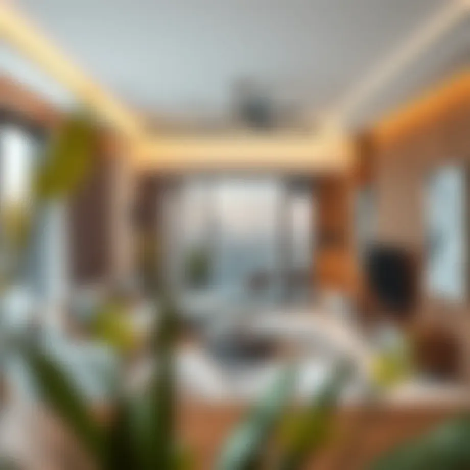 Modern studio apartment interior in Al Nahda