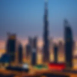 Stunning skyline of Dubai showcasing luxury skyscrapers