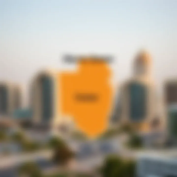 Designated Dip Free Zones in Dubai Map indicating designated Dip Free Zones in Dubai