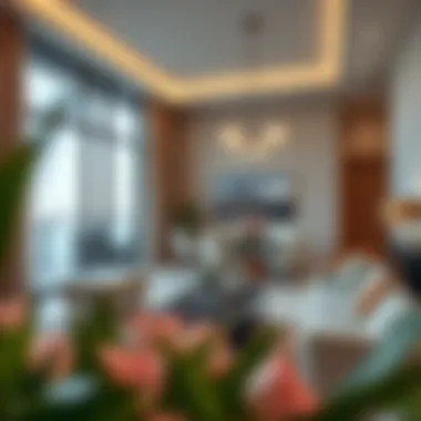 Luxurious Interior Design at Azizi Riviera Interior of a luxury apartment at Azizi Riviera