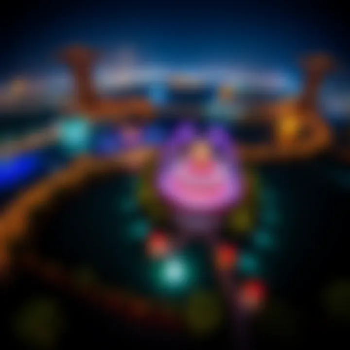 Aerial Perspective of the Attraction Aerial view of Dubai Garden Glow