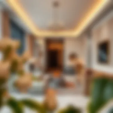 Interior Elegance at The Pad Dubai Luxurious interior space of The Pad Dubai