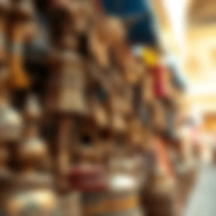 Craftsmanship in Dubai's Souks Artisan crafts highlighting local heritage.