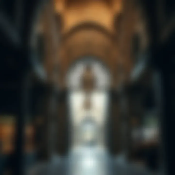 Architectural Marvels of Dubai Souks An intricately designed entrance to a traditional souk.