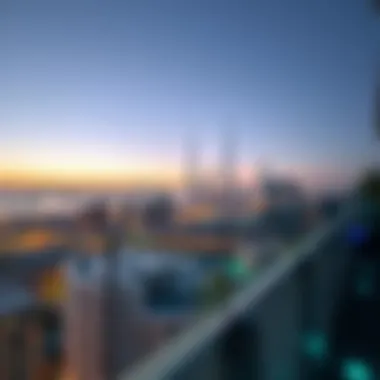 Dubai Skyline Views Stunning views of Dubai skyline from the hotel