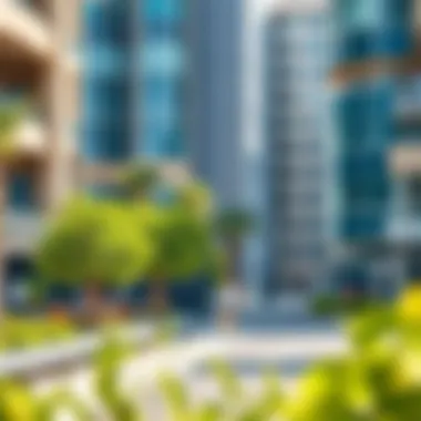 Lifestyle Integration around Trade Center 2 Lifestyle amenities surrounding Trade Center 2, featuring green spaces and cafes