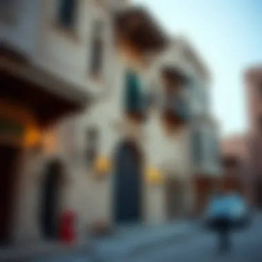 Al Fahidi District: A Glimpse into Dubai's Heritage The historical Al Fahidi District showcasing traditional Emirati architecture