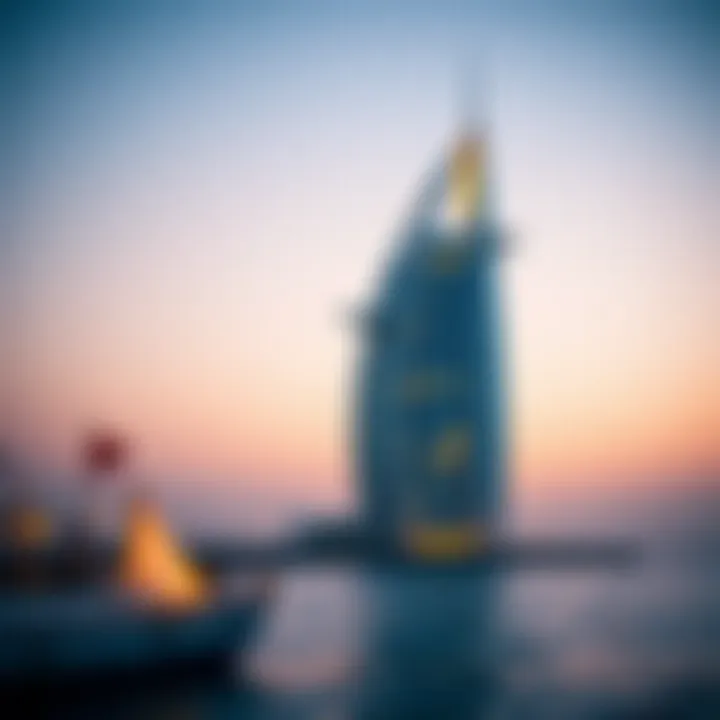Burj Al Arab: Symbol of Opulence The luxurious Burj Al Arab with its unique sail shape