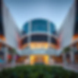 Exterior view of Galleria Al Maryah Island showcasing its modern architecture