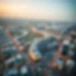 Stunning aerial view of Heart of Europe development