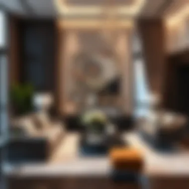 Contemporary Living Room in Dubai Luxurious contemporary living room decor featuring Dubai's unique style