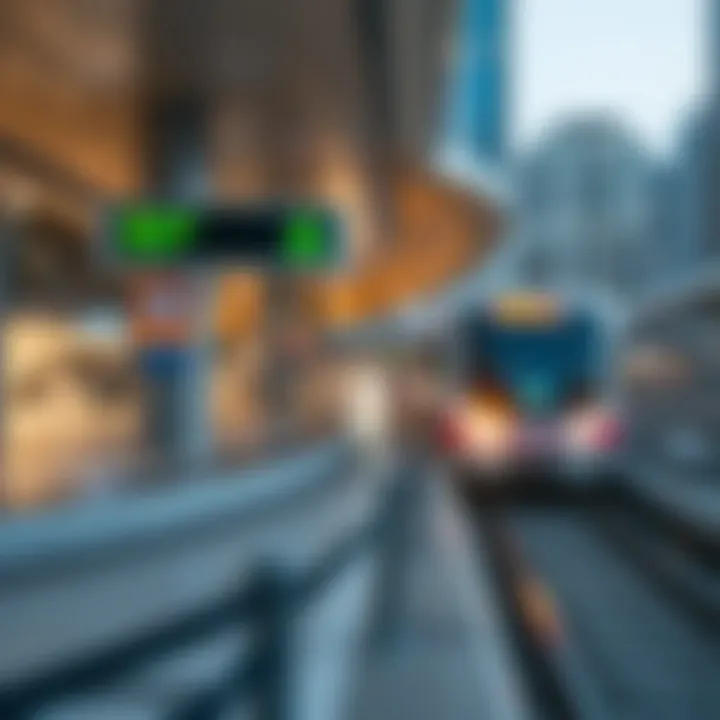 Key Metro Station and Its Real Estate Influence Visual representation of a key metro station impacting nearby real estate