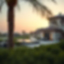 Luxurious villas overlooking the golf course