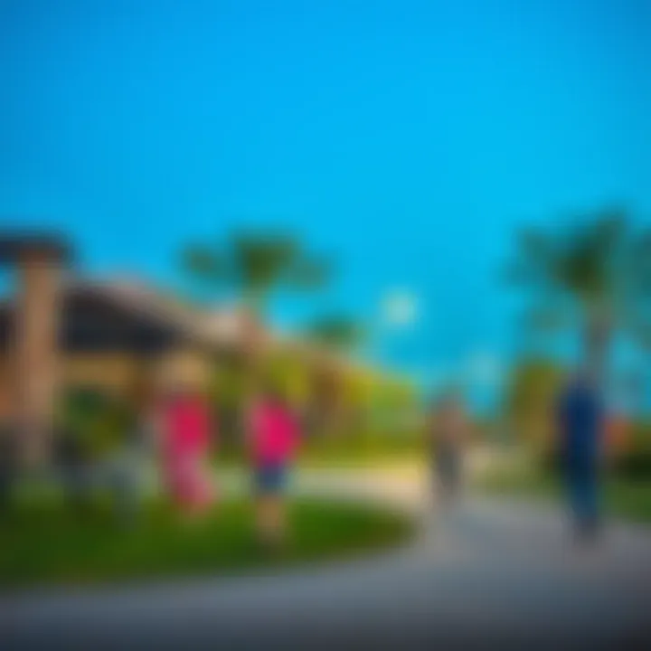 Community Life in Jumeirah Village Circle Community park in Jumeirah Village Circle with families enjoying outdoor activities