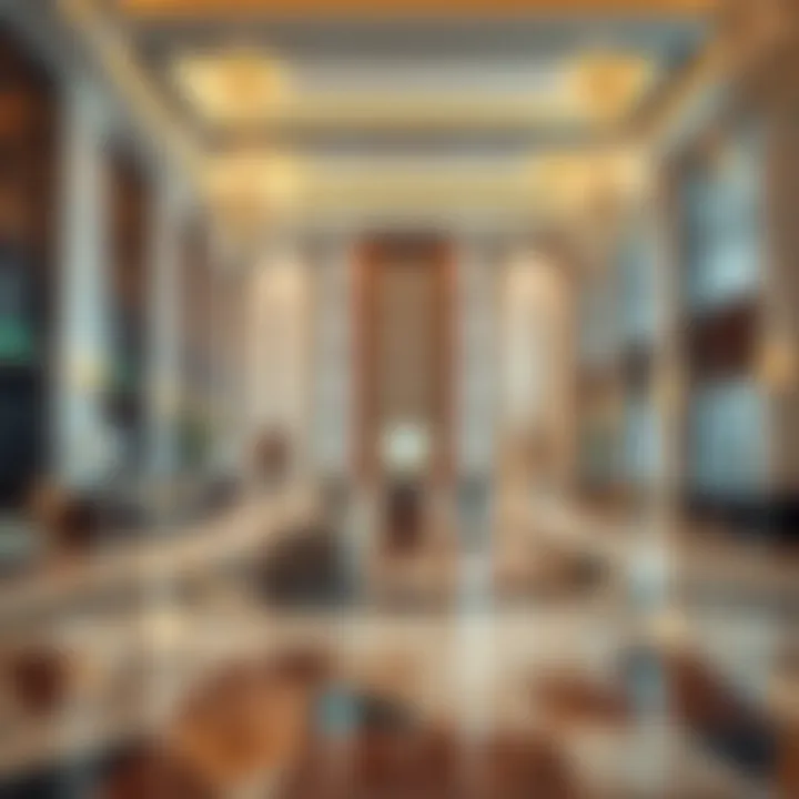 Opulent Lobby of Kof Rotana Luxurious lobby interior showcasing opulence