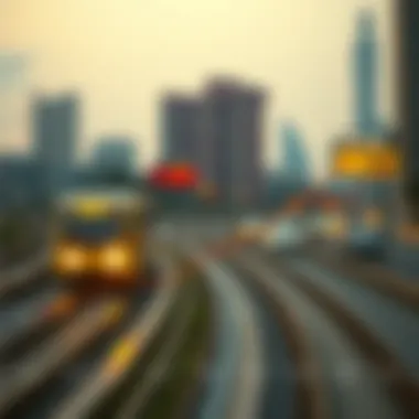 Metro Expansion and Property Value Correlation Graph illustrating the correlation between metro expansion and property values in Dubai