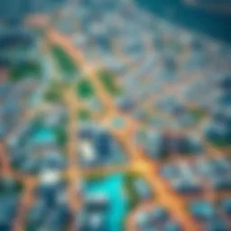 Geographical layout of Mohammed Bin Zayed City