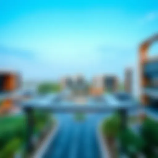 Panoramic view of Muhaisnah 1 showcasing modern architecture