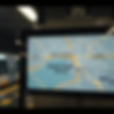 Metro map highlighting the route to Dubai Creek Harbour
