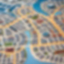 Detailed layout of Dubai International City