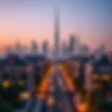 Stunning skyline view of Dubai showcasing luxury properties