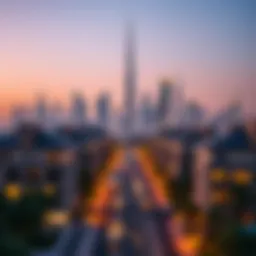 Stunning skyline view of Dubai showcasing luxury properties