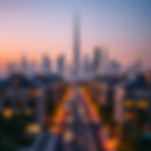 Stunning skyline view of Dubai showcasing luxury properties