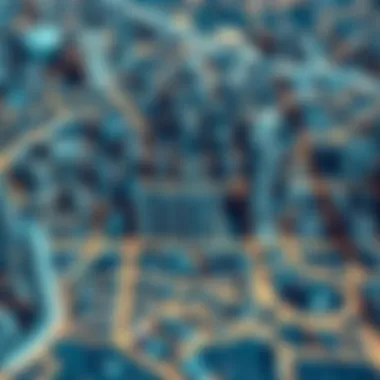 Metropolis Map Overview A detailed map showcasing the intricate layout of a bustling metropolis