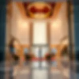 Luxurious hotel lobby near Expo City Dubai