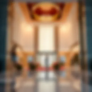 Luxurious hotel lobby near Expo City Dubai