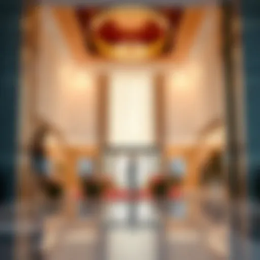 Luxurious hotel lobby near Expo City Dubai