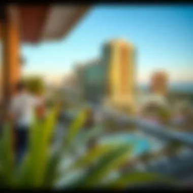 Scenic view from a hotel balcony near Expo City Dubai