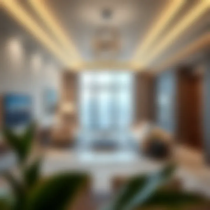 Contemporary Interiors of Noor Deyaar Residences Modern apartment interiors in Noor Deyaar