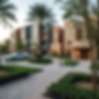 Tranquil Community Areas in Orchid B Serene community space at Damac Hills