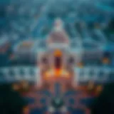 Aerial view showcasing the architectural beauty of قصر الهند