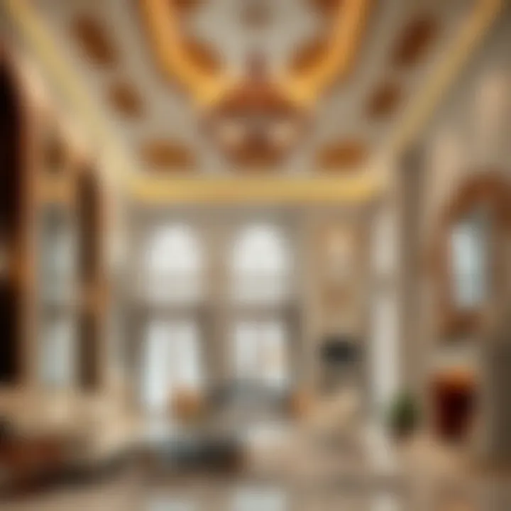 Interior Design of قصر الهند Intricate interior design elements of قصر الهند