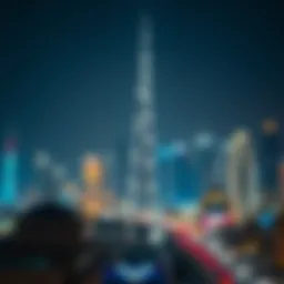 The stunning skyline of Dubai illuminated during Ramadan nights