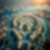 Aerial view of Ramlah Zakher Al Ain showcasing its unique geographic layout