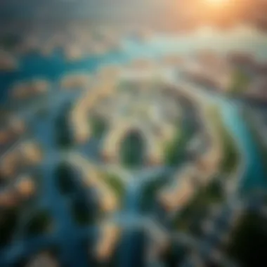 Aerial Perspective of Ramlah Zakher Al Ain Aerial view of Ramlah Zakher Al Ain showcasing its unique geographic layout