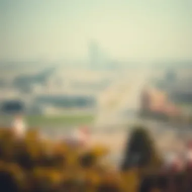 Urban Integration at Ras Al Khor A panoramic view of the Ras Al Khor Wildlife Sanctuary amidst urban Dubai